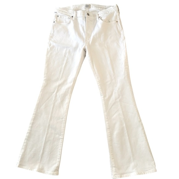 Citizens of Humanity Emannuelle Slim Flare Jeans White 30X31 Stretch Low Rise - Picture 5 of 12